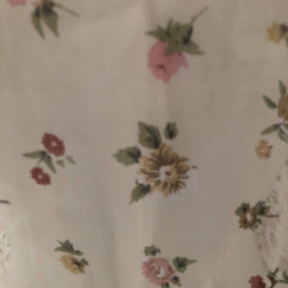 Amanda Smith Sleeveless Floral Beaded Neck Duster Kimono Cover Up Size Medium - Picture 9 of 12